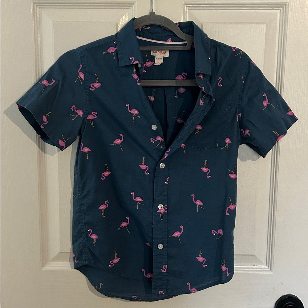 Cat & Jack Flamingo Pattern Shirt